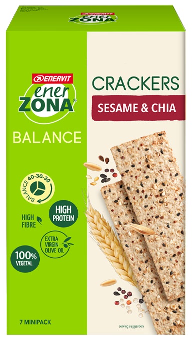 ENERZONA CRACKERS SESAME & CHIA 25 G - Newepa Srl