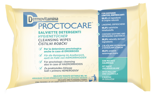DERMOVITAMINA PROCTOCARE SALVIETTE DETERGENTI 15 PEZZI - Newepa Srl