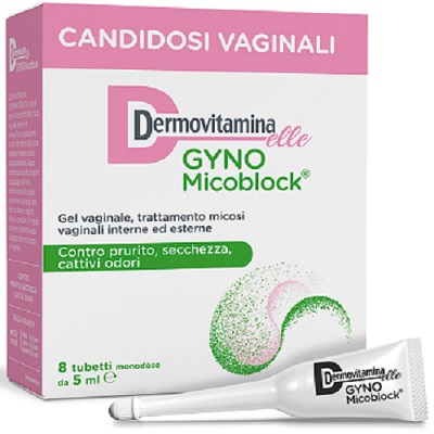 DERMOVITAMINA GYNOMICOBLOCK M 8 TUBETTI MONODOSE 5 ML - Newepa Srl
