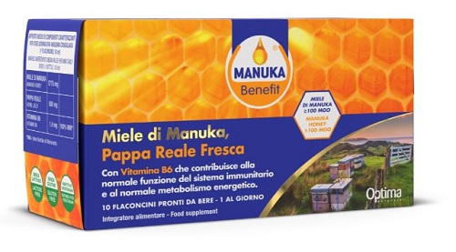 MANUKA BENEFIT PAPPA REALE MANUKA VITAMINA B6 10 FLACONCINI 10 ML - Newepa Srl