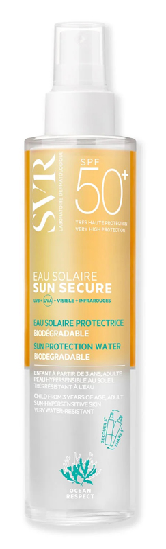 SUN SECURE EAU SOLAIRE SPF50 200 ML - Newepa Srl