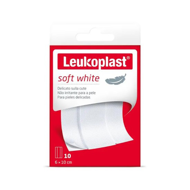 LEUKOPLAST SOFT WHITE 100 X 6 CM 10 PEZZI - Newepa Srl