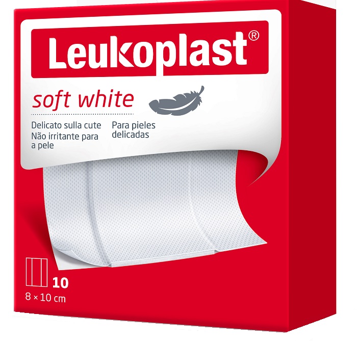 LEUKOPLAST SOFT WHITE 100 X 8 CM 10 PEZZI - Newepa Srl