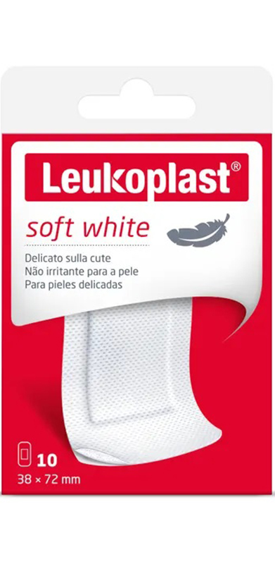 LEUKOPLAST SOFT WHITE 72 X 38 CM 10 PEZZI - Newepa Srl