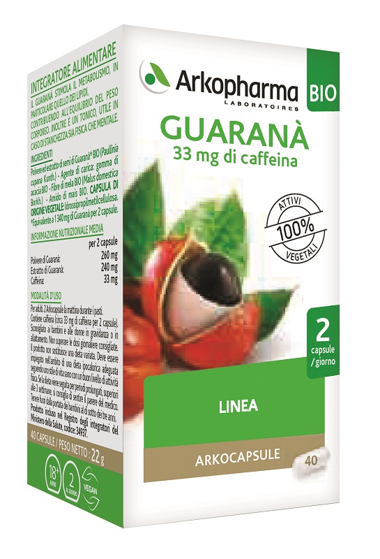 ARKO CAPSULE GUARANA' BIO 40 CAPSULE - Newepa Srl