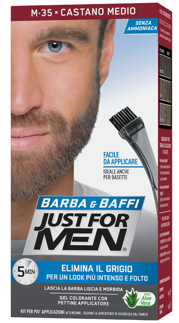 JUST FOR MEN BARBA & BAFFI M35 CASTANO MEDIO 51 G - Newepa Srl