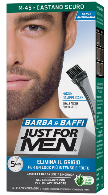 JUST FOR MEN BARBA & BAFFI M45 CASTANO SCURO 51 G - Newepa Srl