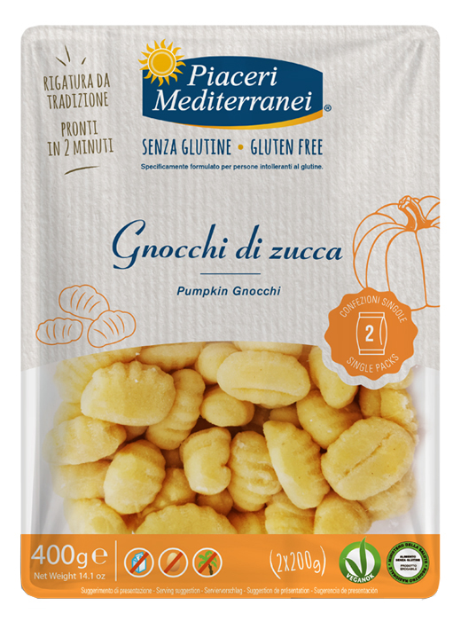PIACERI MEDITERRANEI GNOCCHI DI ZUCCA 400 G - Newepa Srl