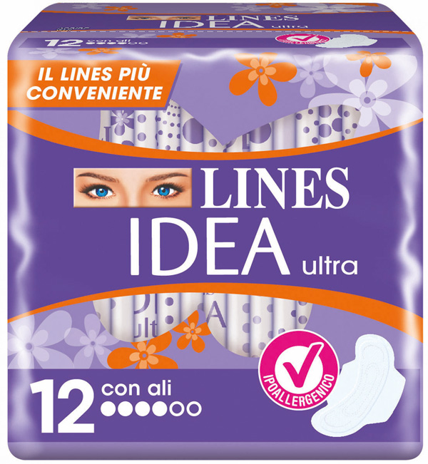 IDEA ULTRA ASSORBENTE GIORNO CON ALI 12 PEZZI - Newepa Srl