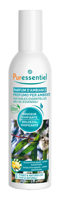 PURESSENTIEL PROFUMO AMBIENTE DOLCEZZA VIVIFICANTE ECOCERT 90 ML - Newepa Srl