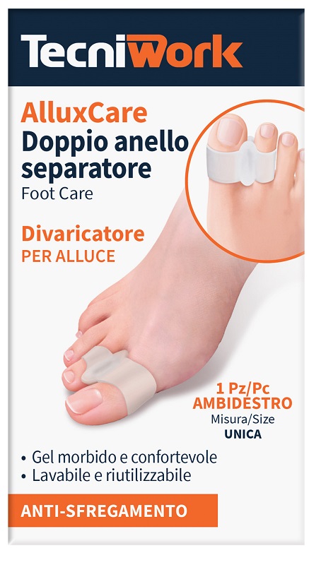 ALLUX CARE SEPARATORE E DIVARICATORE PER ALLUCE A DOPPIO ANELLO - Newepa Srl