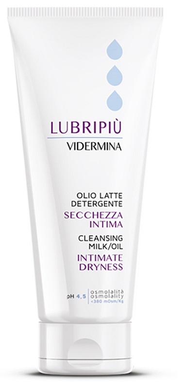 VIDERMINA LUBRIPIU' OLIO LATTE DETERGENTE SECCHEZZA INTIMA 200 ML - Newepa Srl