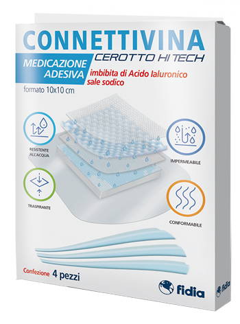 CEROTTO CONNETTIVINA HITECH 10 X 10 CM 4 PEZZI - Newepa Srl
