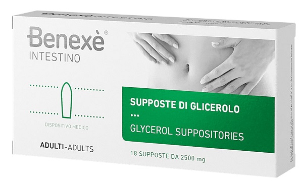 SUPPOSTE DI GLICEROLO PER ADULTI BENEXE' INTESTINO 18 PEZZI - Newepa Srl