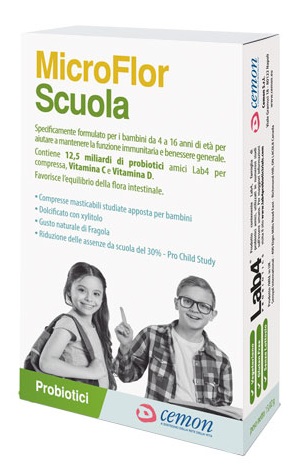MICROFLOR SCUOLA 30 CAPSULE MASTICABILI - Newepa Srl