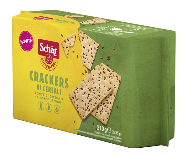 SCHAR CRACKERS CEREALI SENZA LATTOSIO 6 MONOPORZIONI DA 35 G - Newepa Srl