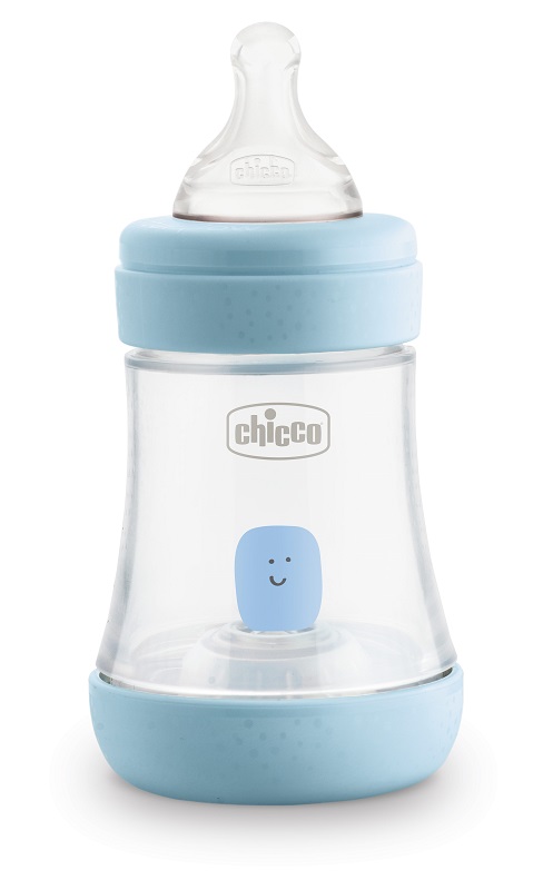 CHICCO BIBERON PERFECT 5 BOY 150 ML IN SILICONE 1 FORO - Newepa Srl