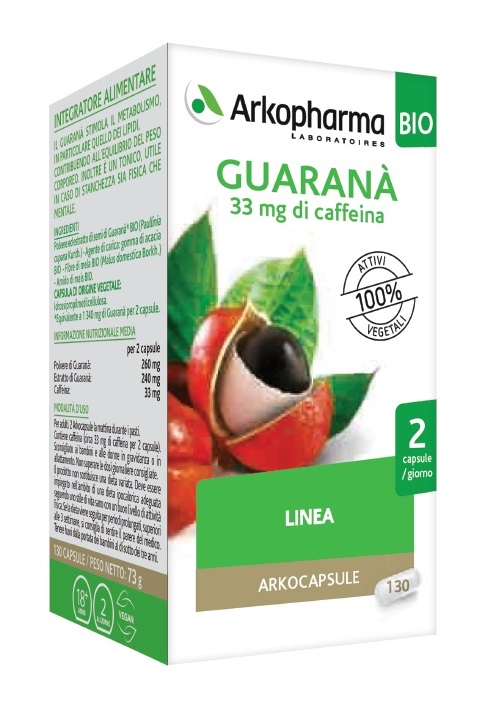 ARKO CAPSULE GUARANA' BIO 130 CAPSULE - Newepa Srl