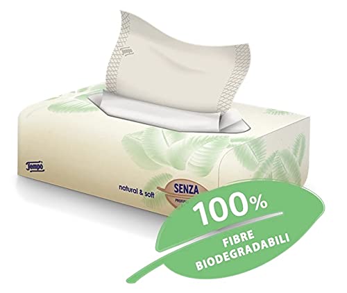 TEMPO BOX FAZZOLETTI NATURAL&SOFT 70 PEZZI - Newepa Srl