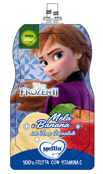 POUCH DISNEY FROZEN MELA BANANA 110 G - Newepa Srl