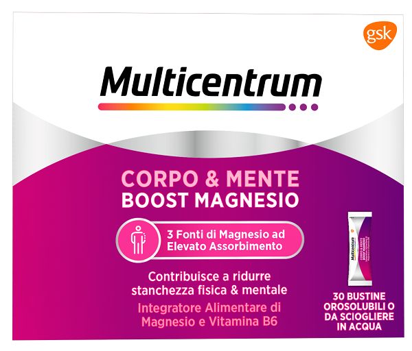 MULTICENTRUM BOOST MAGNESIO 30 BUSTINE - Newepa Srl
