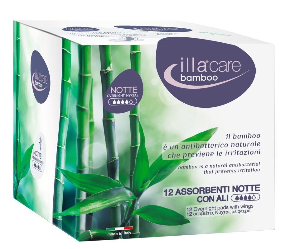 ILLA CARE BAMBOO ASSORBENTE NOTTE 12 PEZZI - Newepa Srl