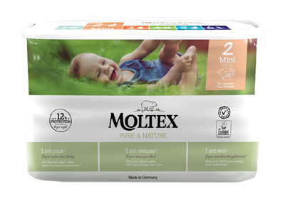 PANNOLINI MOLTEX PURE & NATURE MINI 3-6 KG TAGLIA 2 38 PEZZI - Newepa Srl