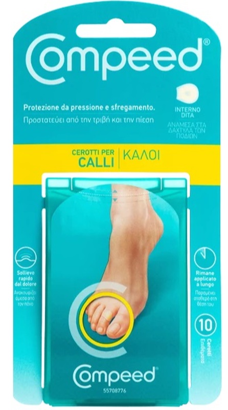 COMPEED CEROTTI PER CALLI INTERNO DITA 10 PEZZI - Newepa Srl