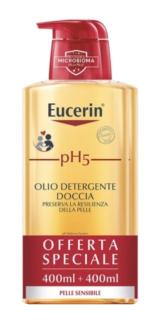 EUCERIN BIPACCO PH5 OLIO DETERGENTE 400 ML + 400 ML - Newepa Srl