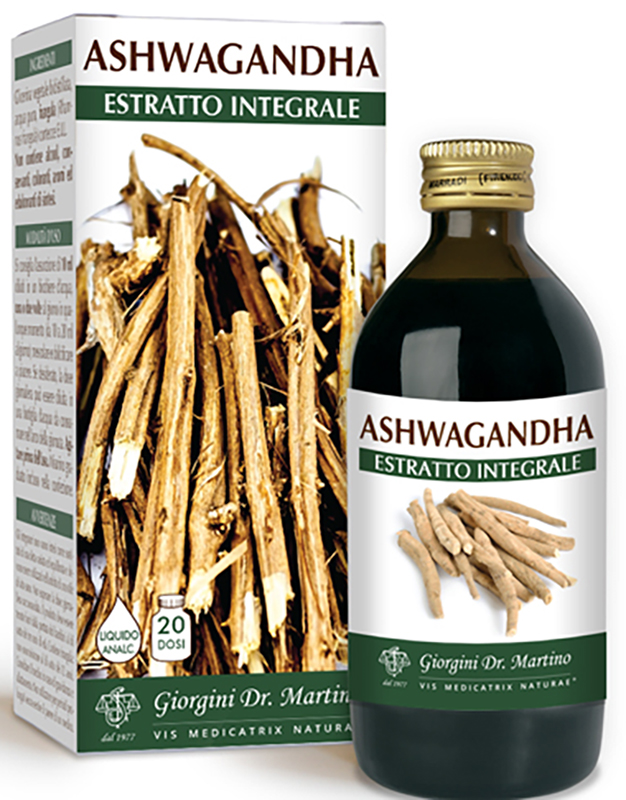ASHWAGANDHA ESTRATTO INTEGRALE LIQUIDO ANALCOLICO 200 ML - Newepa Srl