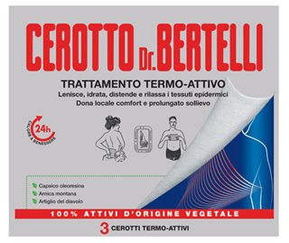 DR BERTELLI CEROTTO TERMO-ATTIVO 3 PEZZI - Newepa Srl