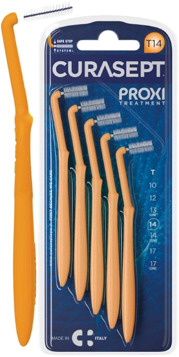CURASEPT PROXI ANGLE P08 ARANTIO CHIARO/TANGERINO 5 PEZZI - Newepa Srl