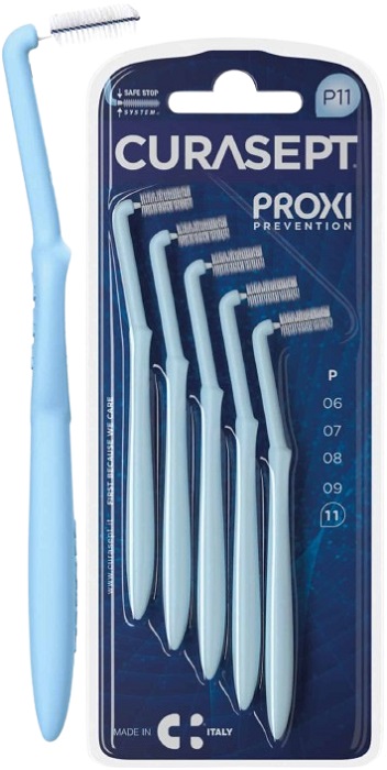 CURASEPT PROXI ANGLE P11 AZZURRO/LIGHT BLUE 5 PEZZI - Newepa Srl