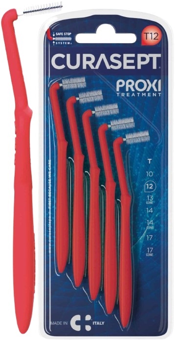 CURASEPT PROXI ANGLE T12 ROSSO/RED 5 PEZZI - Newepa Srl
