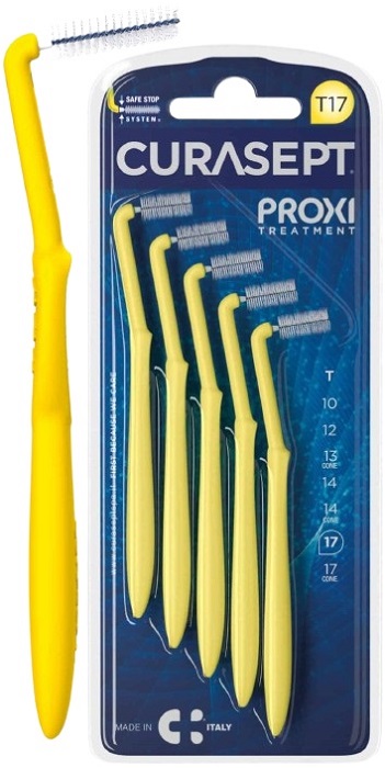 CURASEPT PROXI ANGLE T17 GIALLO/YELLOW 5 PEZZI - Newepa Srl