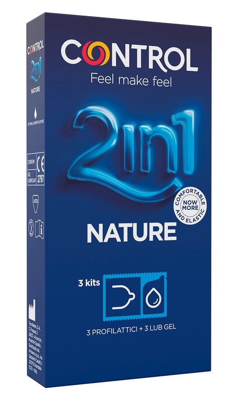 CONTROL 2IN1 NATURE 2,0 + NATURE LUBE 3+ 3 PEZZI - Newepa Srl