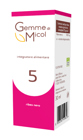GEMME DI MICOL 5 RIBES NERO 30 ML - Newepa Srl