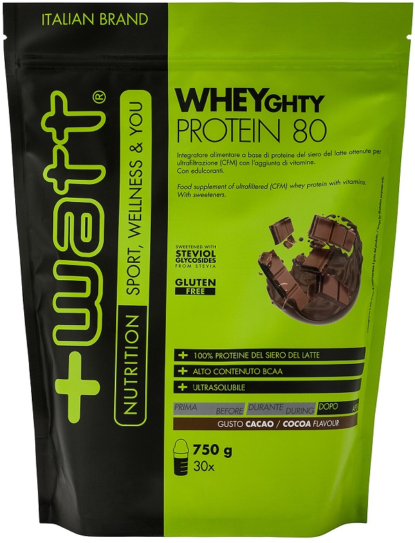 WHEYGHTY PROTEIN 80 CACAO DOYPACK 750 G - Newepa Srl