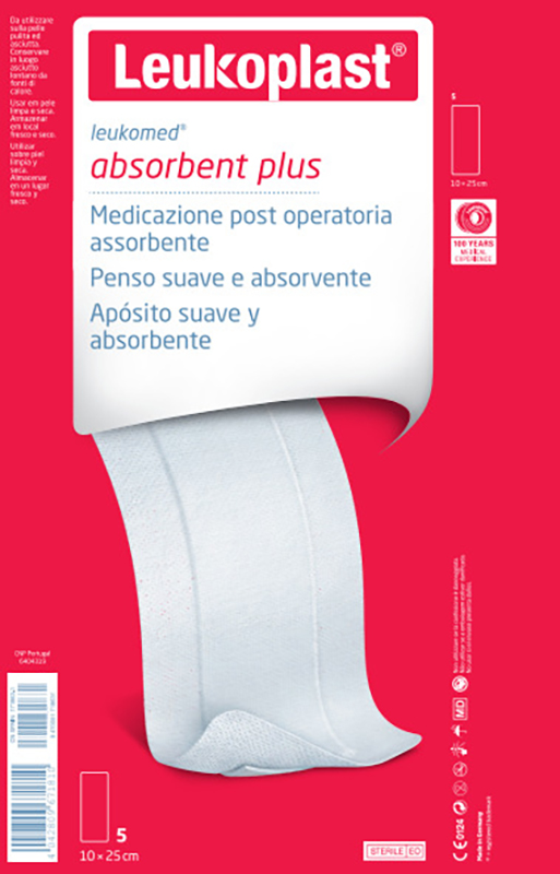 LEUKOMED MEDICAZIONE POST-OPERATORIA IN TESSUTO NON TESSUTO 10 X 25 CM - Newepa Srl