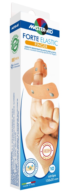 CEROTTO MASTER-AID ELASTIC FINGER 10 PEZZI - Newepa Srl
