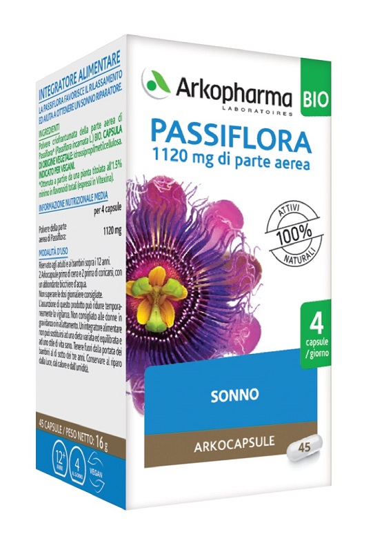 ARKO CAPSULE PASSIFLORA 45 CAPSULE BIO - Newepa Srl