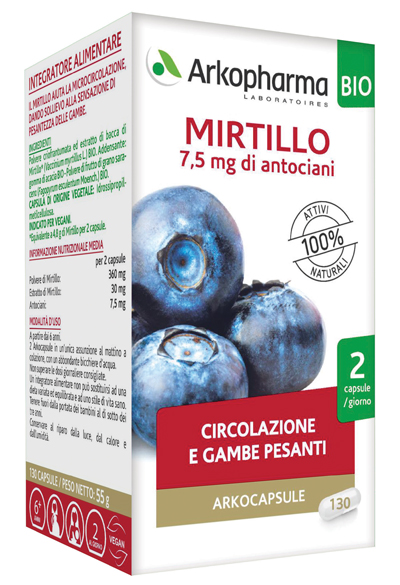 ARKOCAPSULE MIRTILLO BIO 40 CAPSULE - Newepa Srl