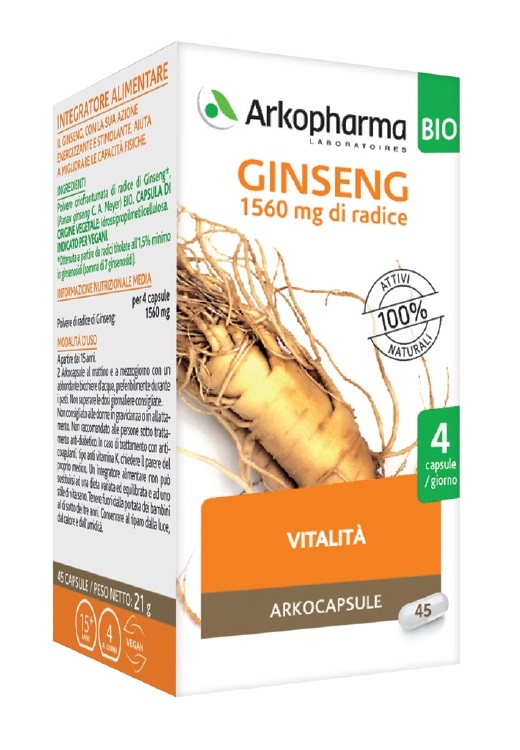 ARKOCPS GINSENG 45 CAPSULE BIO - Newepa Srl