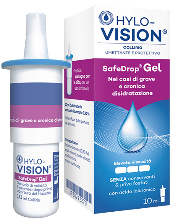 HYLOVISION SAFE DROP GEL 0,3% COLLIRIO UMETTANTE E PROTETTIVO 10 ML - Newepa Srl