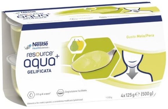 RESOURCE AQUA ACQUA GELIFICATA+APPLEPEAR CUP 6 4X125 G - Newepa Srl