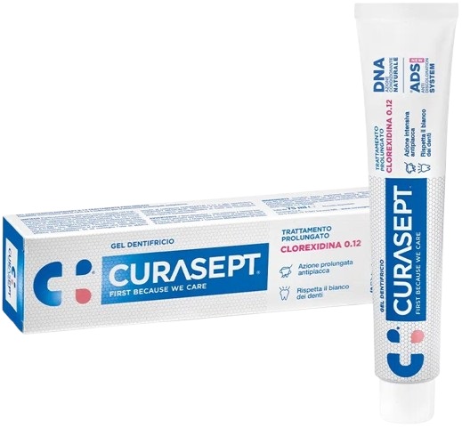 CURASEPT DENTIFRICIO 0,12 75 ML ADS+DNA - Newepa Srl