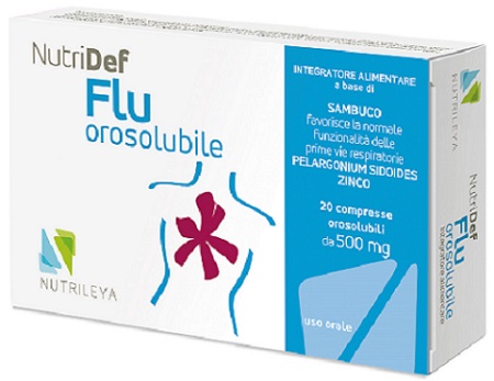 NUTRIDEF FLU OROSOLUBILE 20 COMPRESSE - Newepa Srl