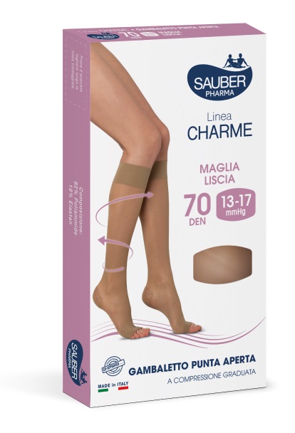 SAUBER GAMBALETTO OPEN TOE 70 DENARI MAGLIA LISCIA NEUTRO BEIGE TAGLIA 4 - Newepa Srl