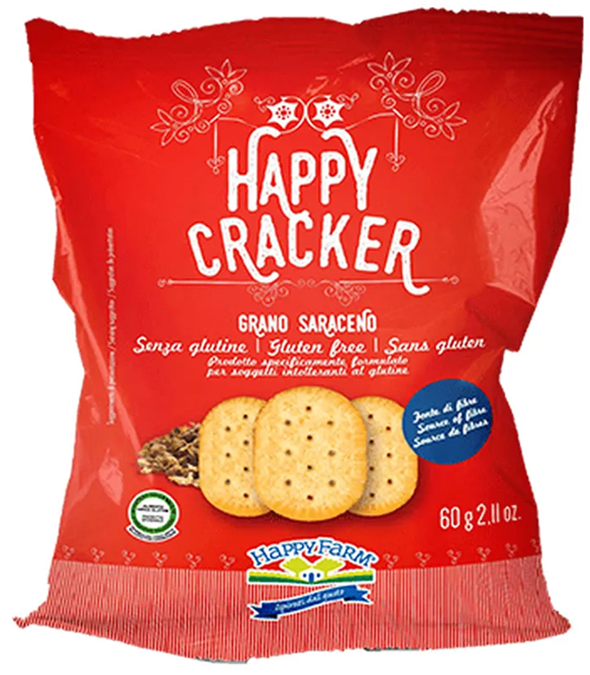 HAPPY FARM CRACKER GRANO SARACENO 60 G - Newepa Srl