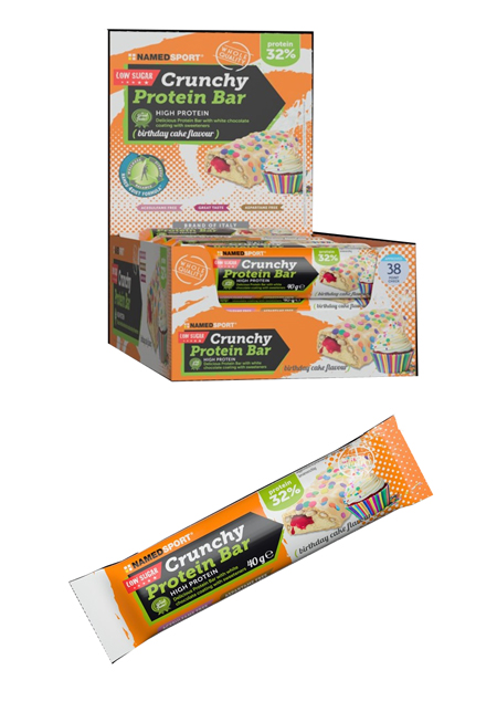 CRUNCHY PROTEINBAR BIRTHDAY CAKE 40 G - Newepa Srl